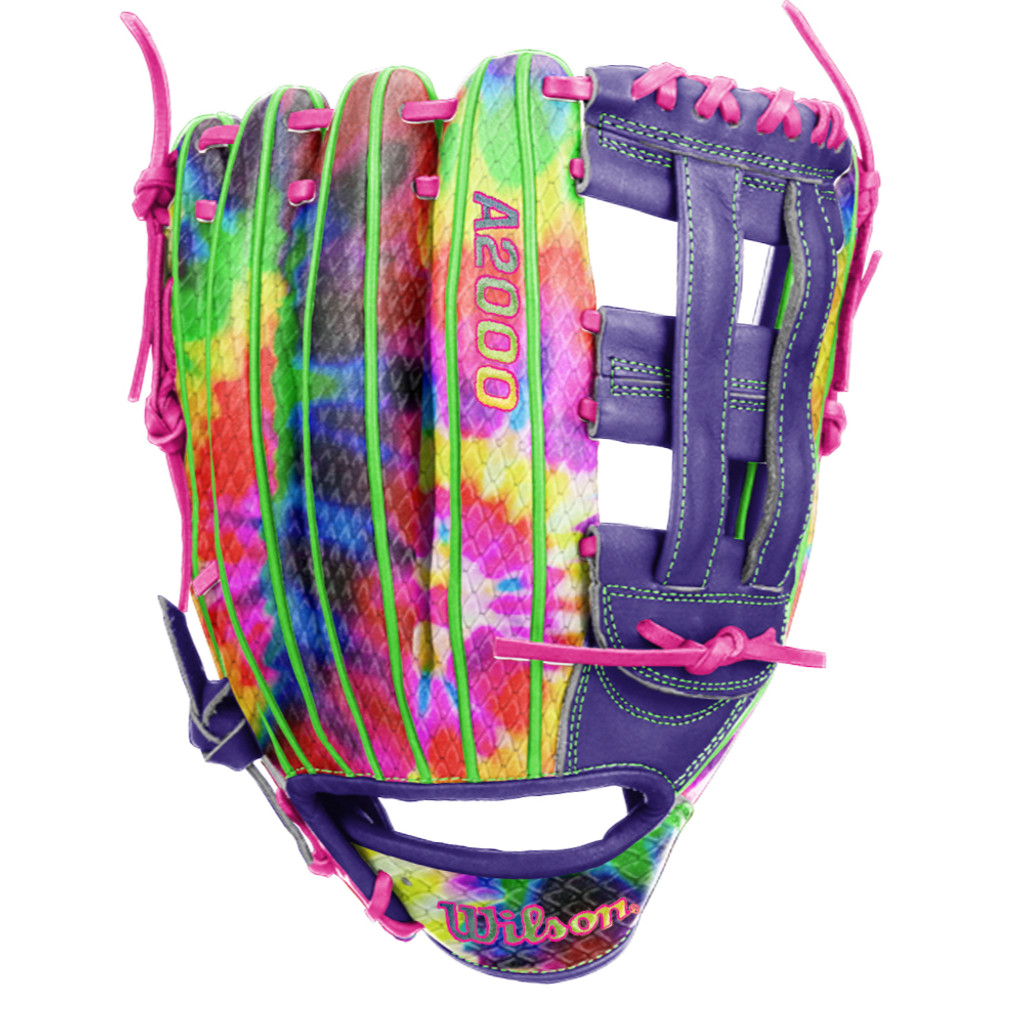 CUSTOM WILSON A2000 SP125 - TIE DYE - 12.5" BASEBALL GLOVE