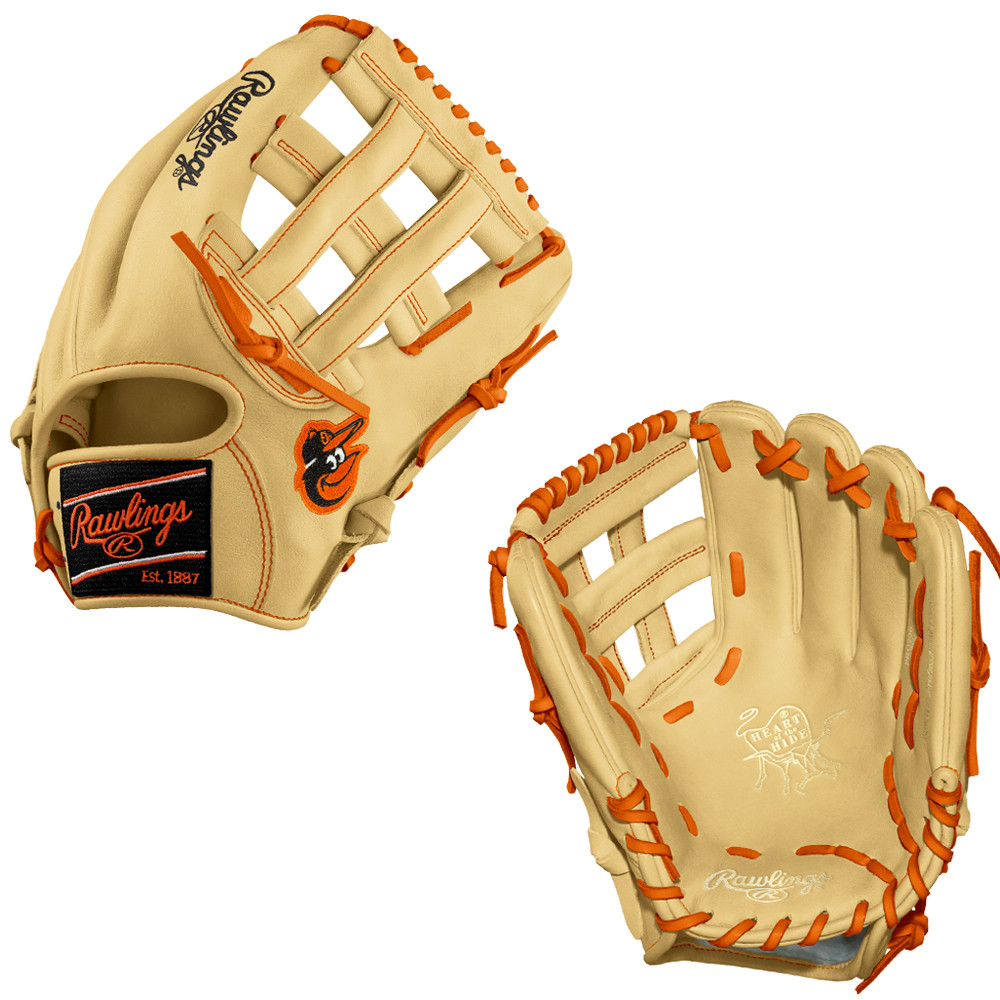 CUSTOM RAWLINGS HEART OF THE HIDE PRO206-6 - ORIOLES - 12