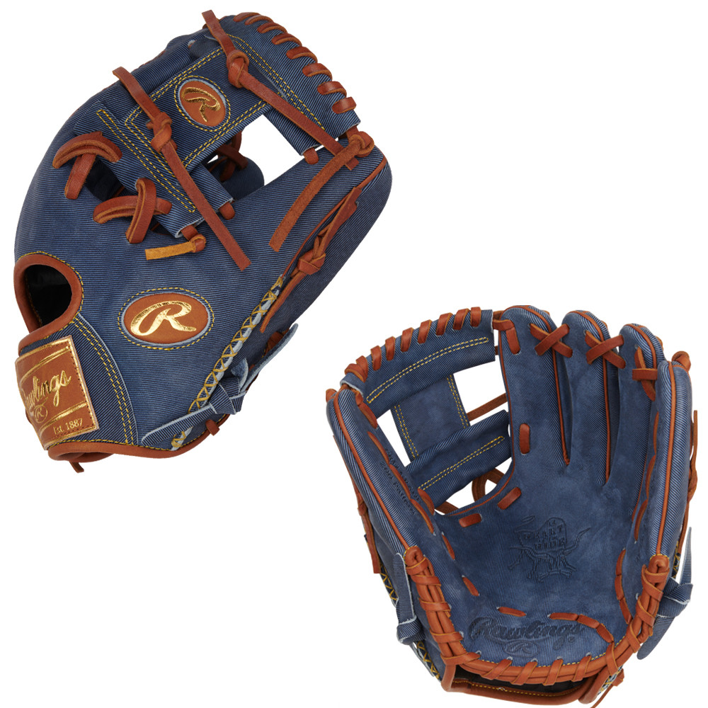 RAWLINGS HEART OF THE HIDE PRO204-2D - PRO LABEL - DENIM - 11.5
