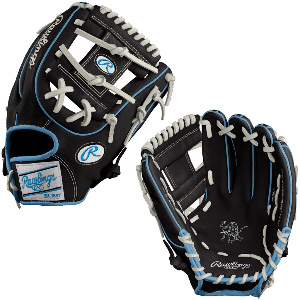 CUSTOM RAWLINGS HEART OF THE HIDE PRO314-2 - BKCBWH - 11.5" BASEBALL GLOVE