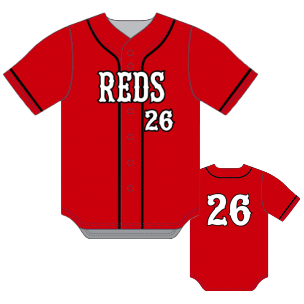 Reds Button Jersey - Red