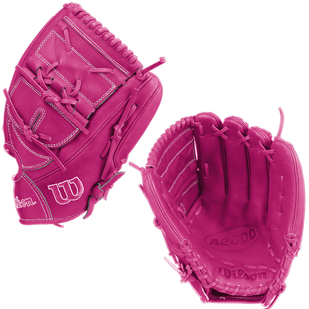 CUSTOM WILSON A2000 B2 - PINK - 12" RHT BASEBALL GLOVE
