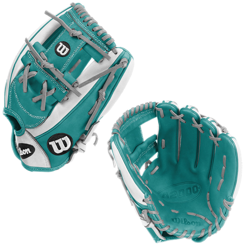 CUSTOM WILSON A2000 H12 - TIFFANY - 12" RHT FASTPITCH SOFTBALL/BASEBALL GLOVE