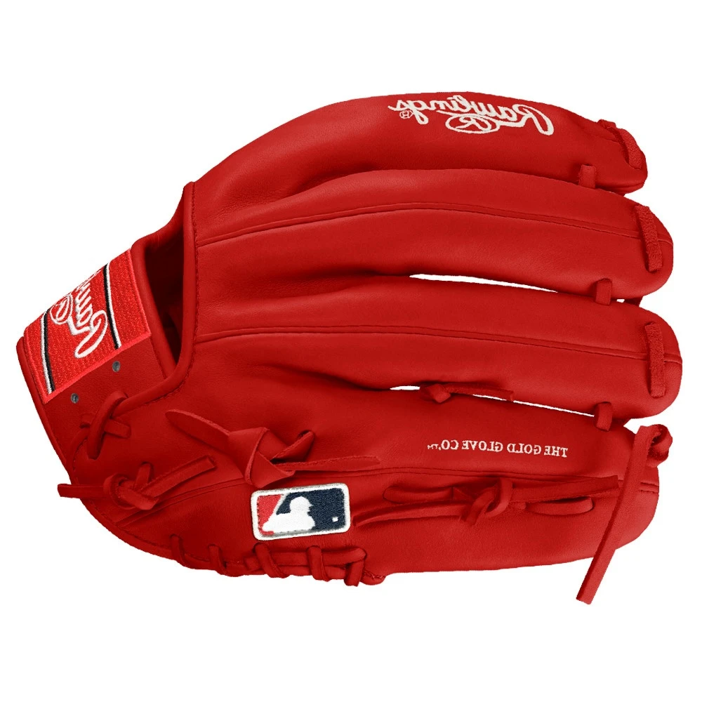 CUSTOM RAWLINGS HEART OF THE HIDE PRO206-9 - RED - 12" LHT BASEBALL GLOVE