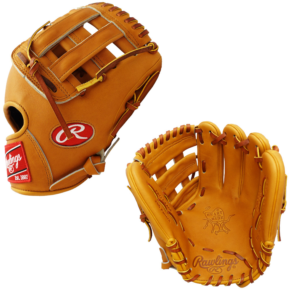 CUSTOM RAWLINGS HEART OF THE HIDE PRO204-6 - TAN - 11.5" RHT BASEBALL GLOVE