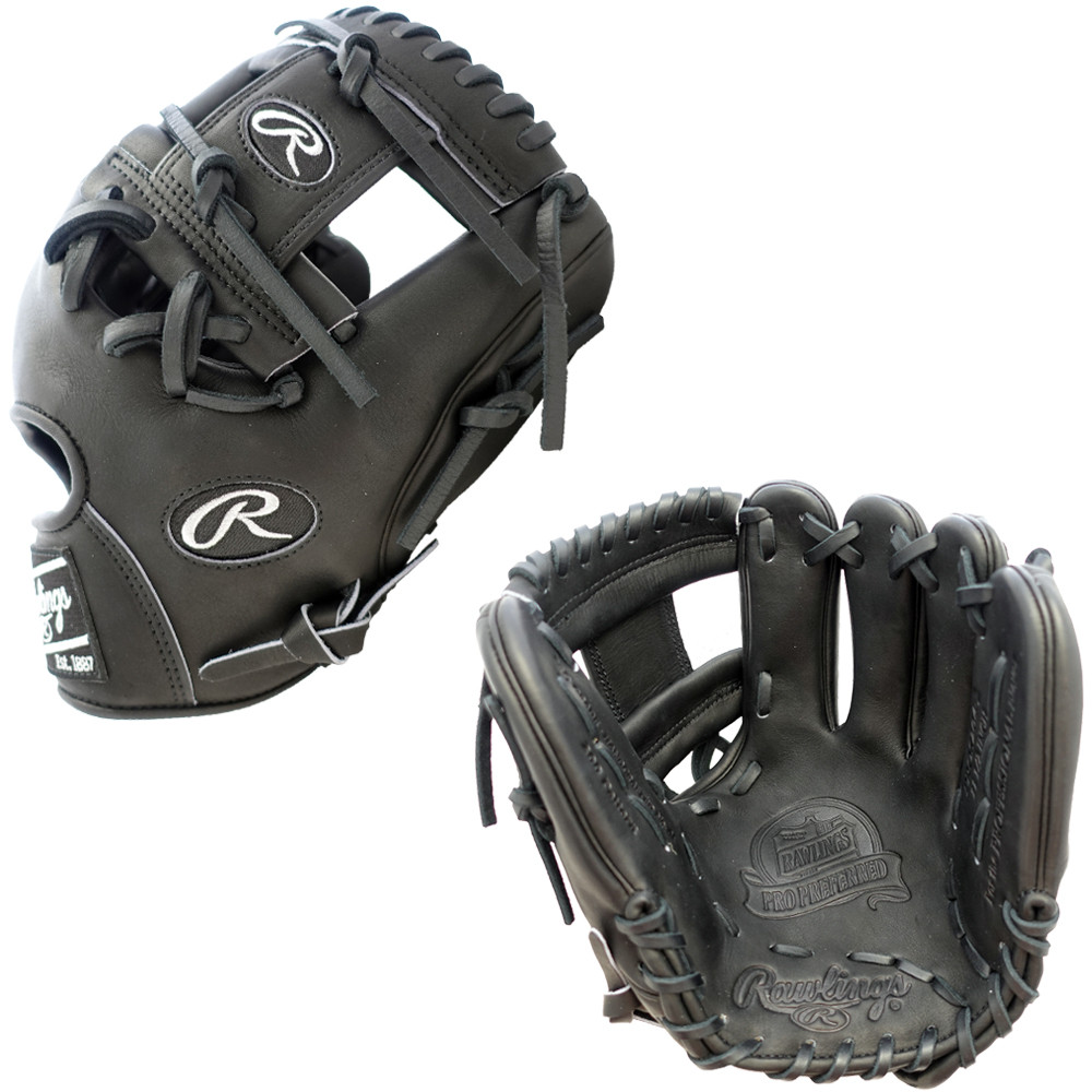 CUSTOM RAWLINGS PRO PREFERRED PROS204-2 - STEALTH - 11.5" BASEBALL GLOVE