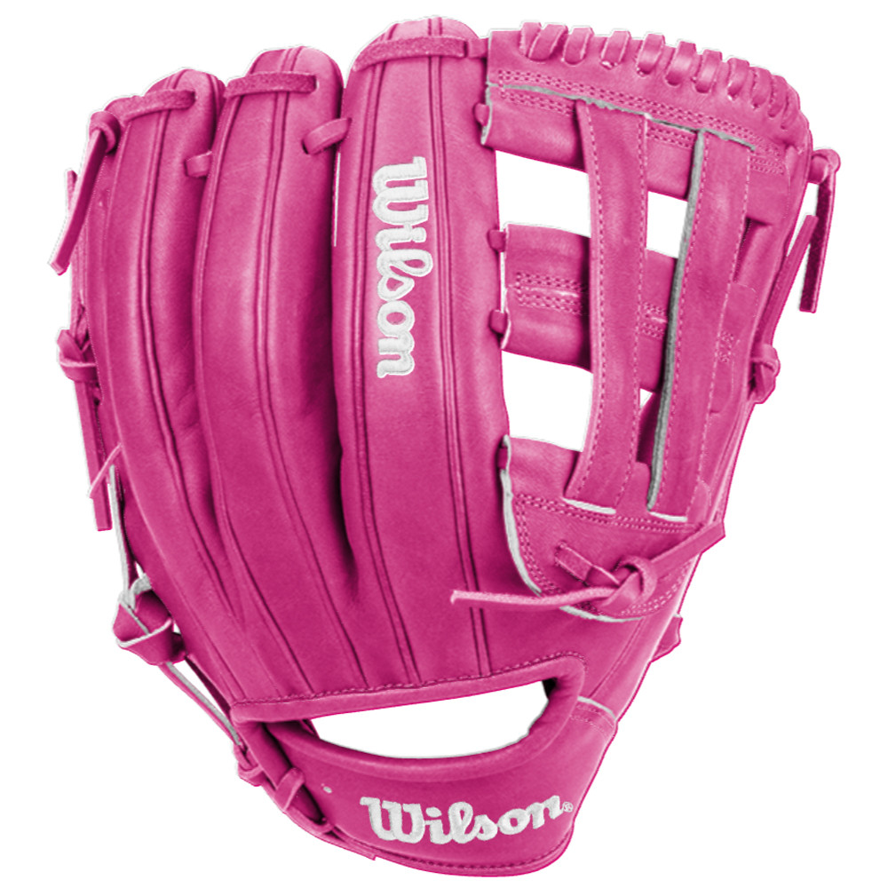 CUSTOM WILSON A1000 DW5 - WBG0022001RT12 - PINK - 12" RHT BASEBALL GLOVE