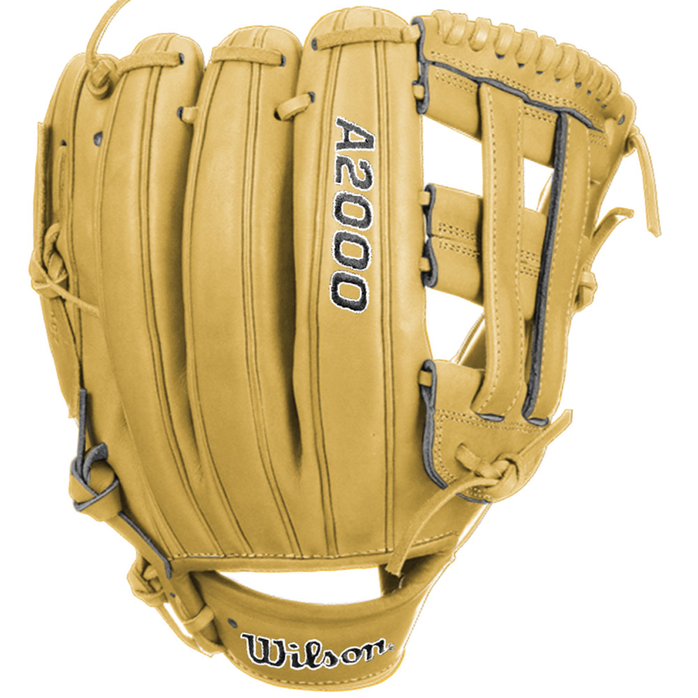 CUSTOM WILSON A2000 DW5 - BLONDE - 12" RHT BASEBALL GLOVE