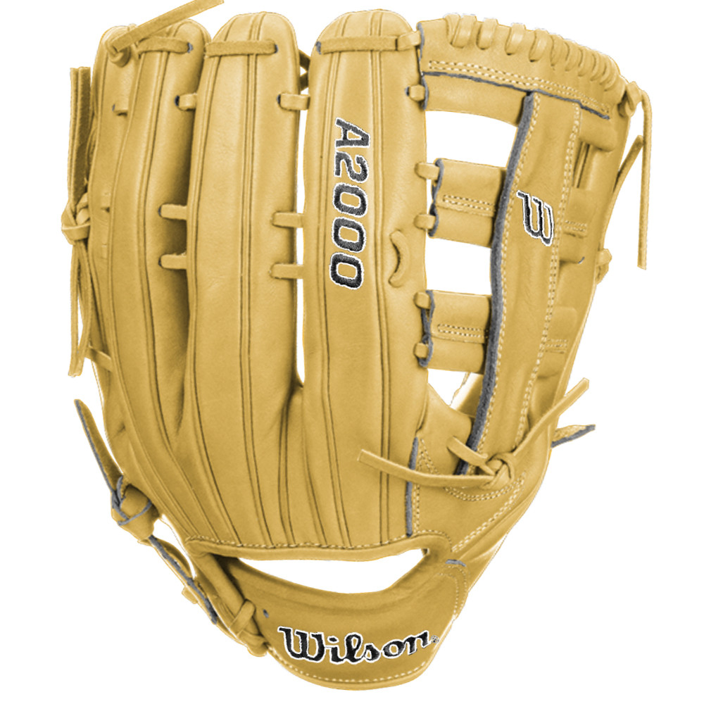 CUSTOM WILSON A2000 SP13 - BLONDE - 13" RHT SOFTBALL / BASEBALL GLOVE