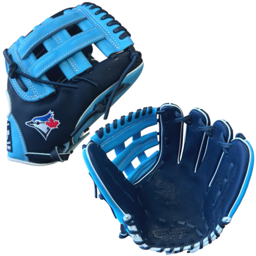 CUSTOM RAWLINGS HEART OF THE HIDE PRO206-6 - JAYS - 12" RHT BASEBALL GLOVE