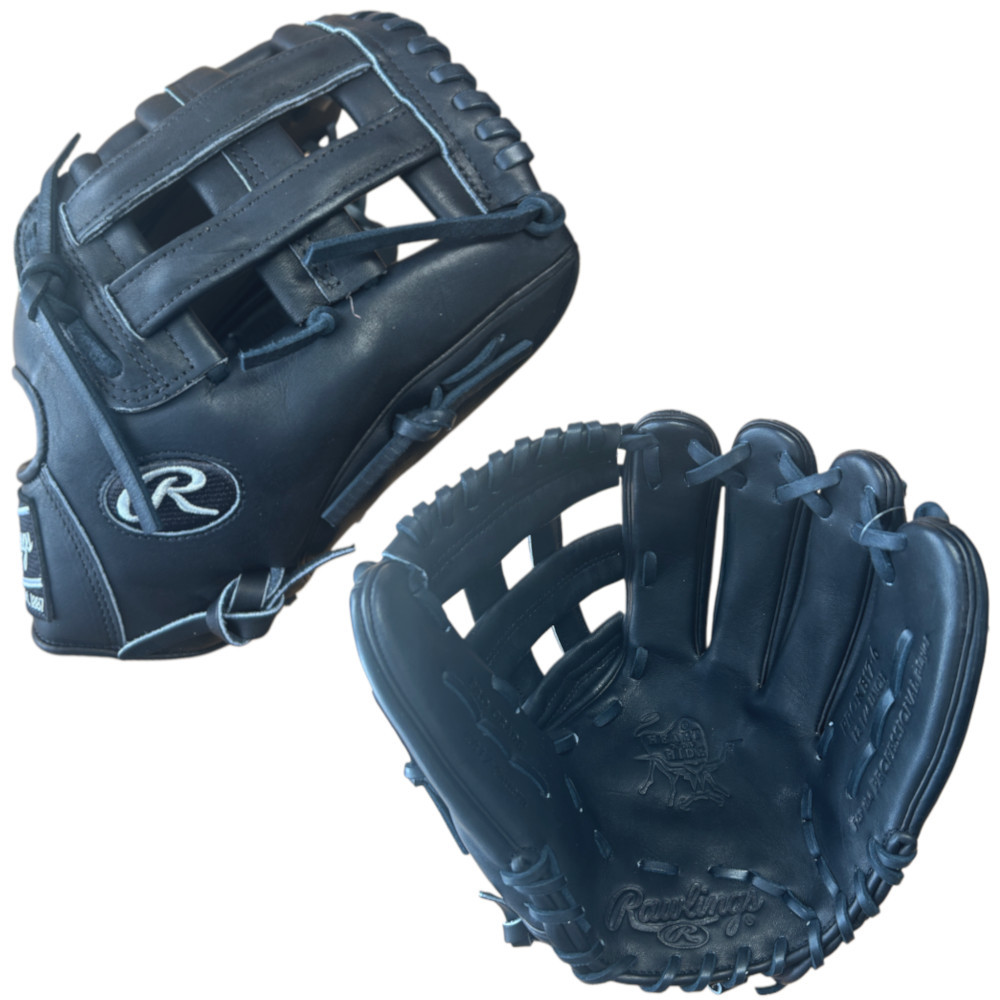 CUSTOM RAWLINGS HEART OF THE HIDE PROKB17-6 - STEALTH - 12.25" RHT BASEBALL GLOVE