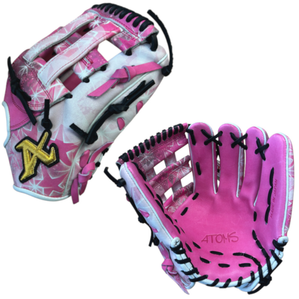 EXCLUSIVE ATOMS JAPAN - ASL-015 - PINK GALAXY - 11.5" RHT BASEBALL GLOVE