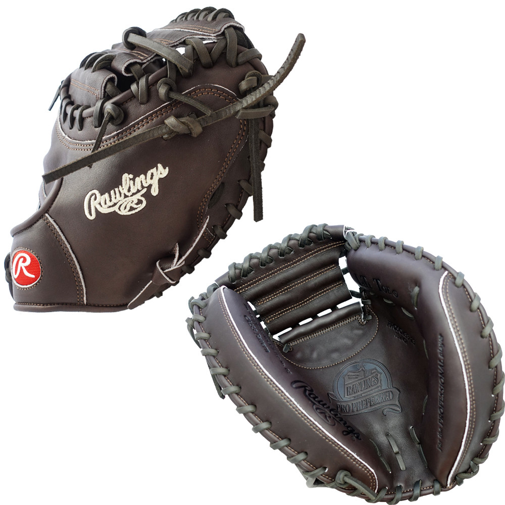CUSTOM RAWLINGS PRO PREFERRED PROSCM33-23 - MOCHA2 - 33" RHT CATCHER'S MITT
