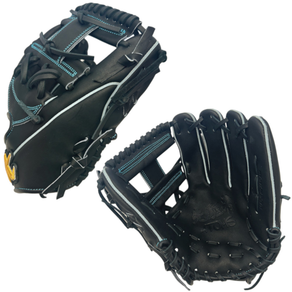 ATOMS PROFESSIONAL LINE AJK-06 - MADE IN JAPAN - BKBK - 11.5" BASEBALL GLOVE