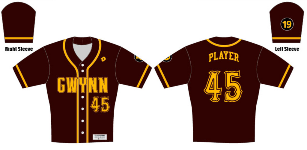 Gwynn Full Button Jersey - Brown 