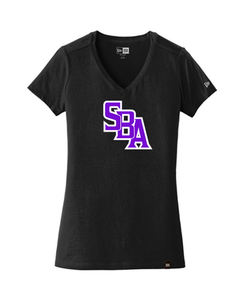 SBA Womens V-Neck - Black 