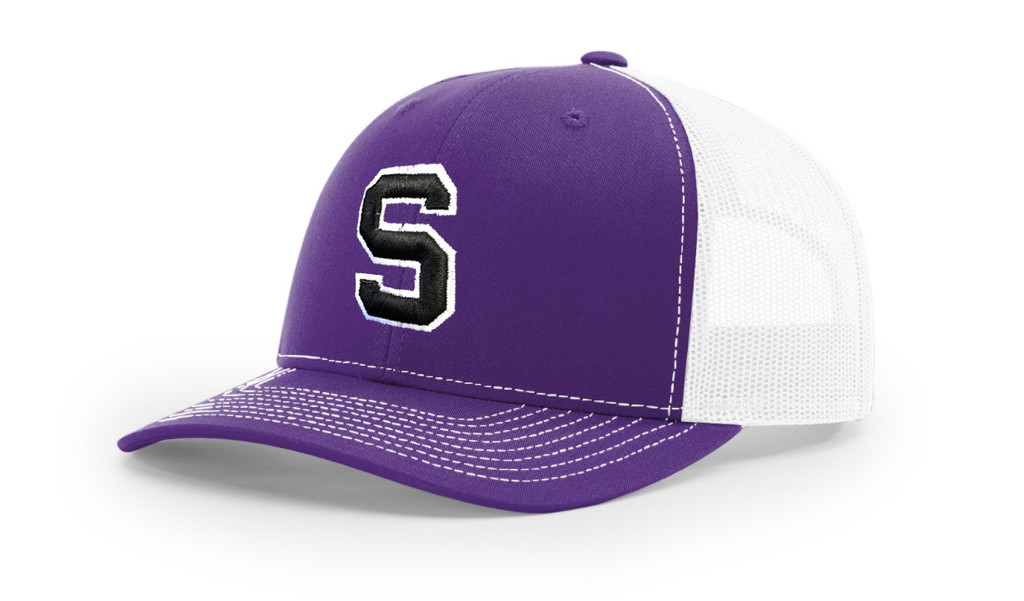 SBA Snap Back Cap  - Purple/White