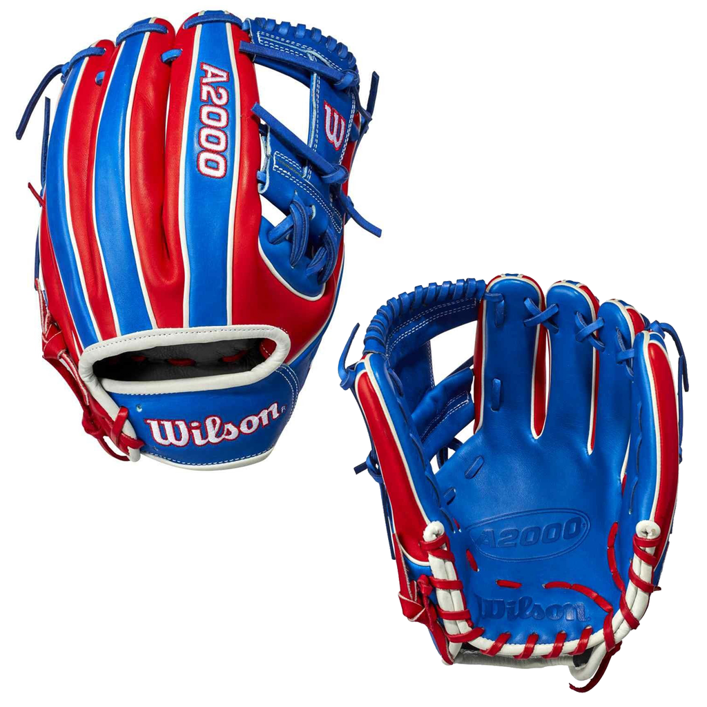 Wilson A2000 1786 - WBW1000304115 - 11.5" Baseball Glove - Country Pride - Dominican Republic