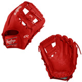 RAWLINGS HEART OF THE HIDE PRO204-2 - RED - 11.5" BASEBALL GLOVE