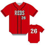 Reds Button Jersey - Red