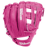 CUSTOM WILSON A1000 DW5 - WBG0022001RT12 - PINK - 12" RHT BASEBALL GLOVE