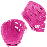 CUSTOM WILSON A1000 DW5 - WBG0022002LT12 - PINK - 12" LHT BASEBALL GLOVE
