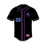 Salty Stars Button Up Jersey - Black (8+ week lead time)