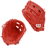 CUSTOM WILSON A2000 1750 - RED - 12.5" LHT BASEBALL GLOVE