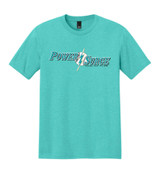 Power Surge  Cotton Tee - Teal