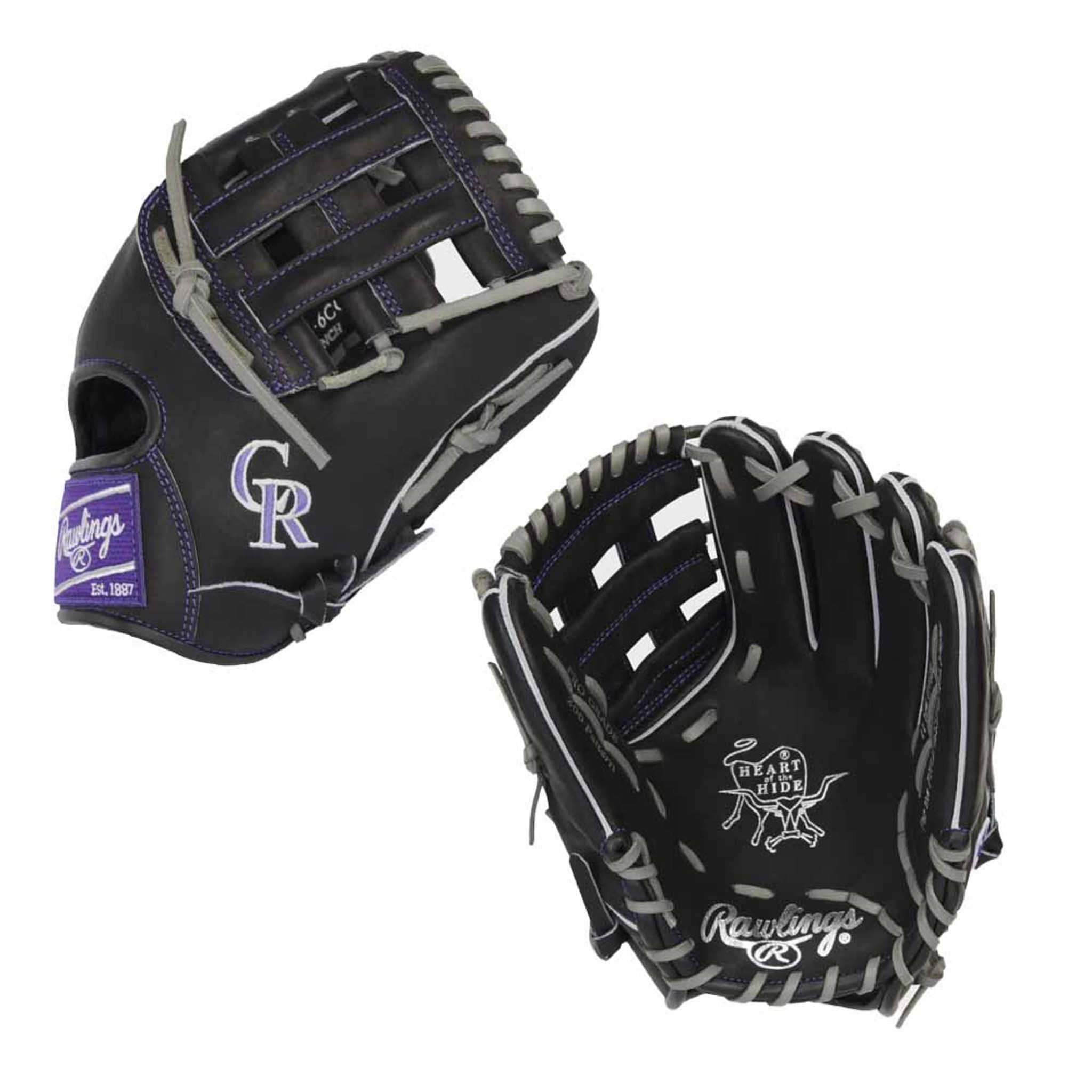 Custom Rawlings Heart of the Hide ROCKIES - PRO204-6 - 11.5” Baseball Glove