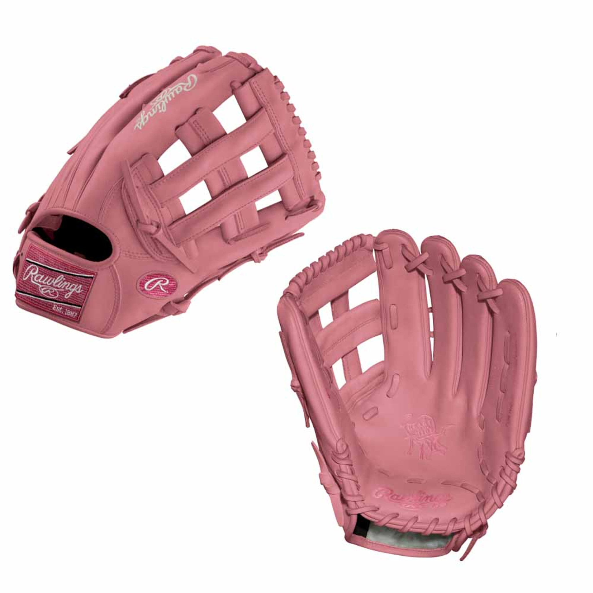 Pink hot sale baseball glove