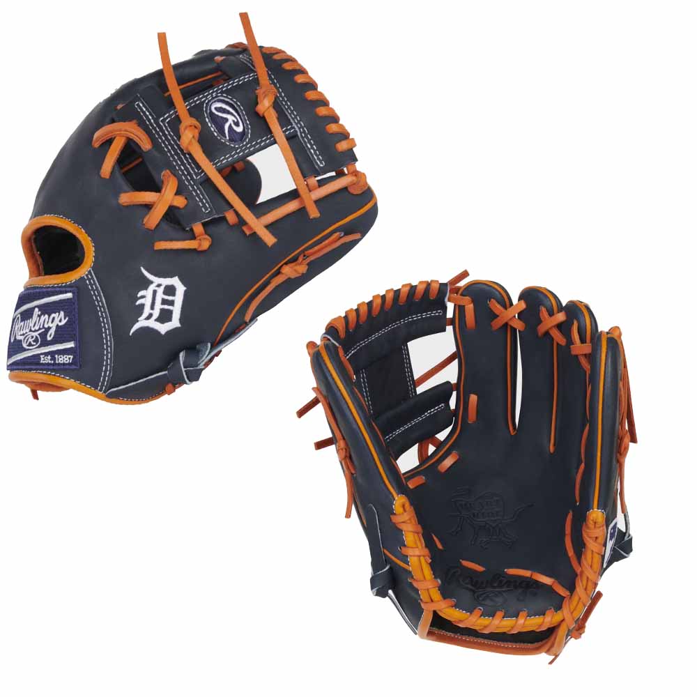 CUSTOM RAWLINGS HEART OF THE HIDE PRO204-2 - TIGERS - 11.5