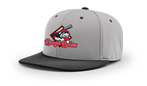 Rough Riders Hat- LtGry/Blk - San Diego Baseball Supply - Charlie Rose