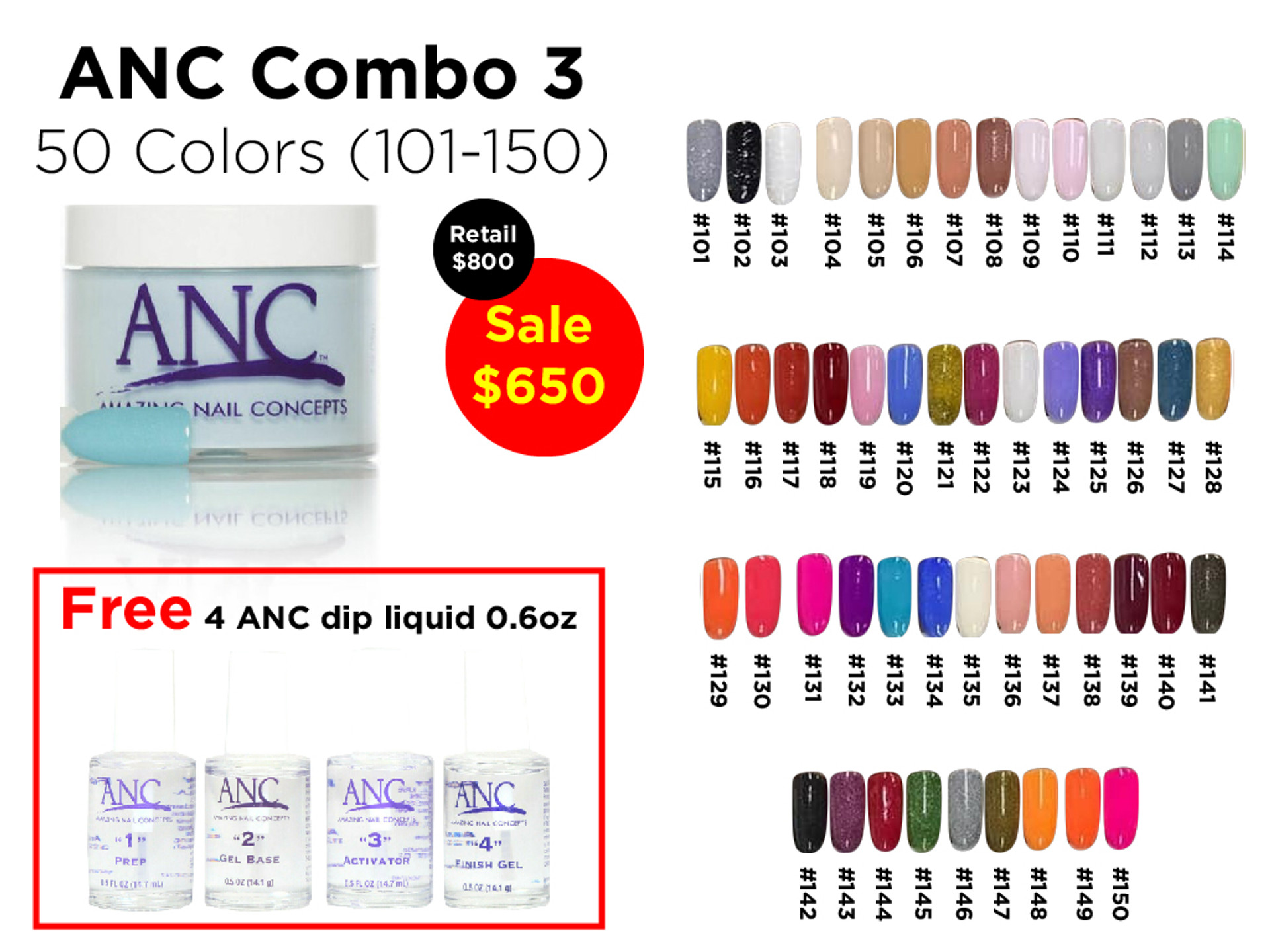 Anc Color Chart