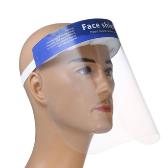 Face Shield With Sponge & Blue Banner