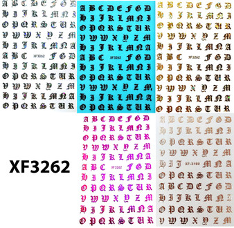 XF3262 - Letter Sticker (set of 24)