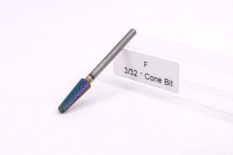 Under Nail Cleaner Cone Bit 3/32 Fine (Rainbow)