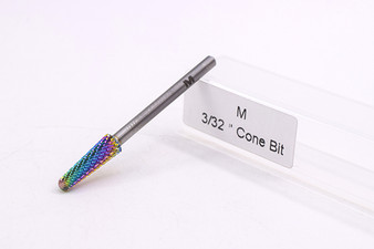 Under Nail Cleaner Cone Bit 3/32 - Medium (Rainbow)