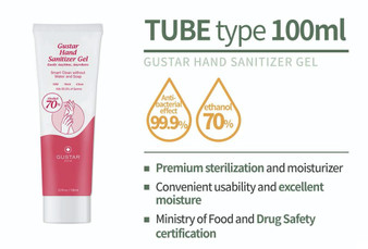 GUSTAR Hand sanitizer gel TUBE type 100ml/3.38oz