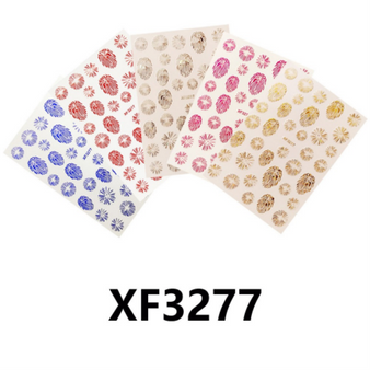 3D Firework Nail Sticker ( Set of 5) XF3277