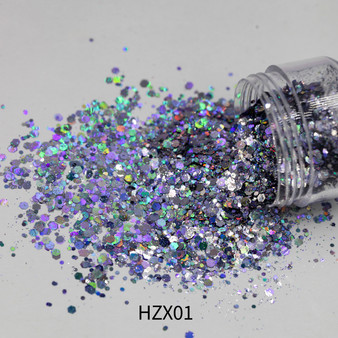 Solvent Holographic Glitter Mixed - HZX01