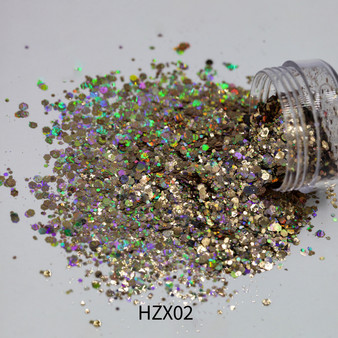 Solvent Holographic Glitter Mixed - HZX02