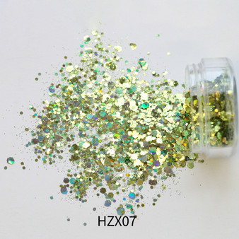 Solvent Holographic Glitter Mixed - HZX07