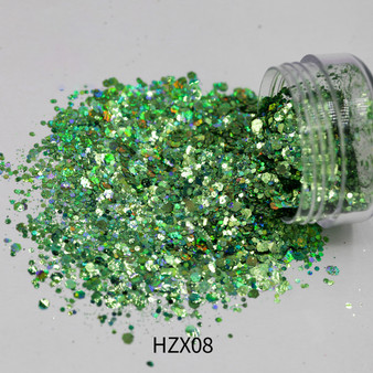 Solvent Holographic Glitter Mixed - HZX08