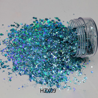 Solvent Holographic Glitter Mixed - HZX09