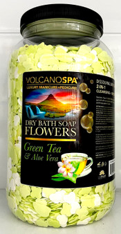 Lapalm Volcano Spa  Dry Bath Soap Flowers 1G - Green Tea & Aloe