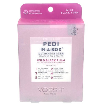 Voesh Pedi in a Box (Ultimate 6 Steps) Wild Black Plum