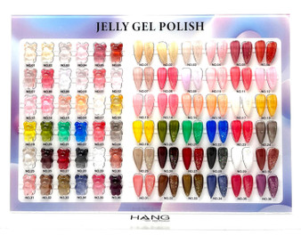 Hang Jelly Gel 36 Colors + Free Sample Tip + 1 Glitter Gel Top