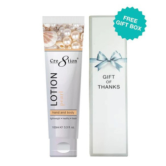 Cre8tion Hand & Body Lotion Pearl 100ml/3.3oz + Free Gift Box