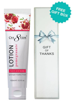 Cre8tion Hand & Body Lotion Pomegranate 100ml/3.3oz + Free Gift Box